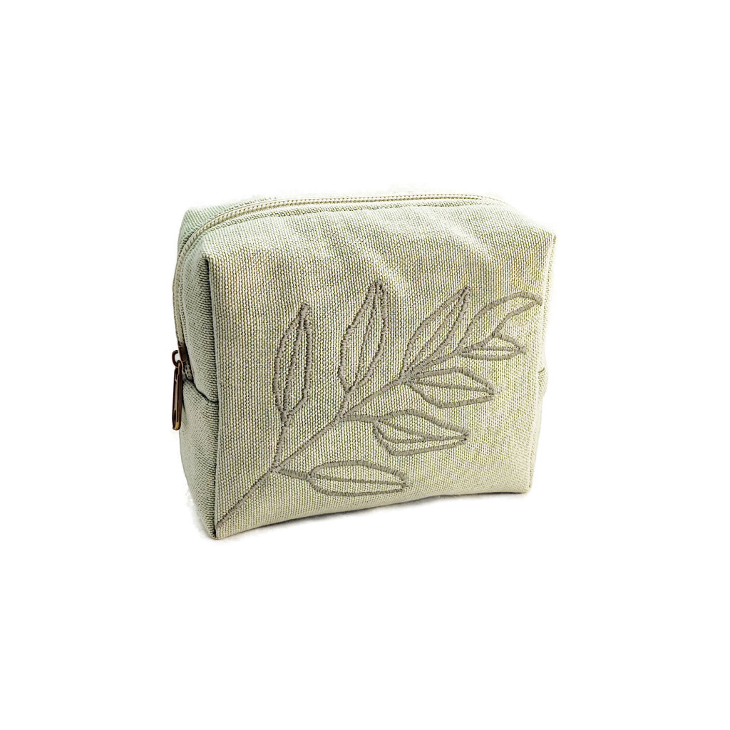 Kleine bestickte handmade Stoff Boho Pouch Mona