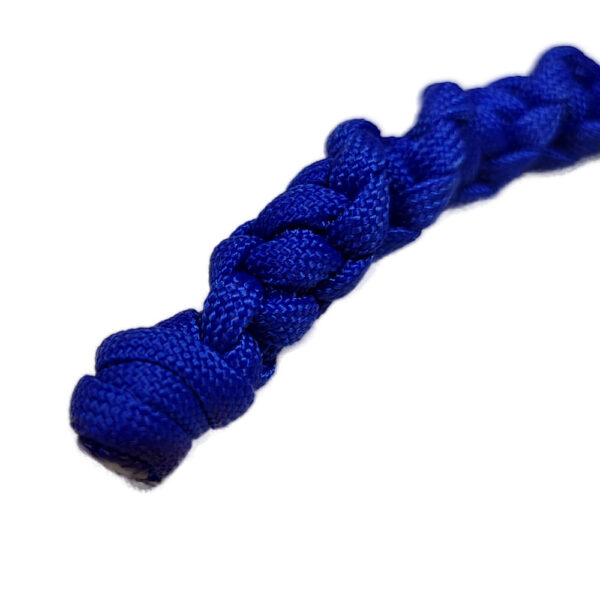 Blau geflochtener Paracord Makramee Schlüsselanhänger Helmuth – Bild 4