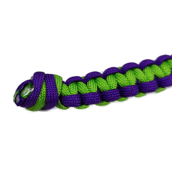 Handgemachter zwei farbiger Paracord Schlüsselanhänger Ida – Bild 3