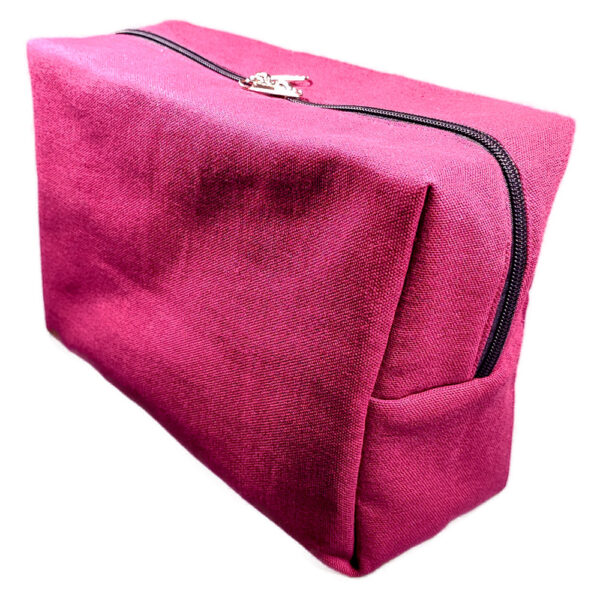 Line Art bestickte Burgund-Rote Pouch Organizer-Tasche Molly – Bild 3