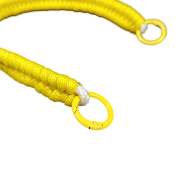 Handmade Paracord Taschenanhänger Cindy Gelb – Bild 2
