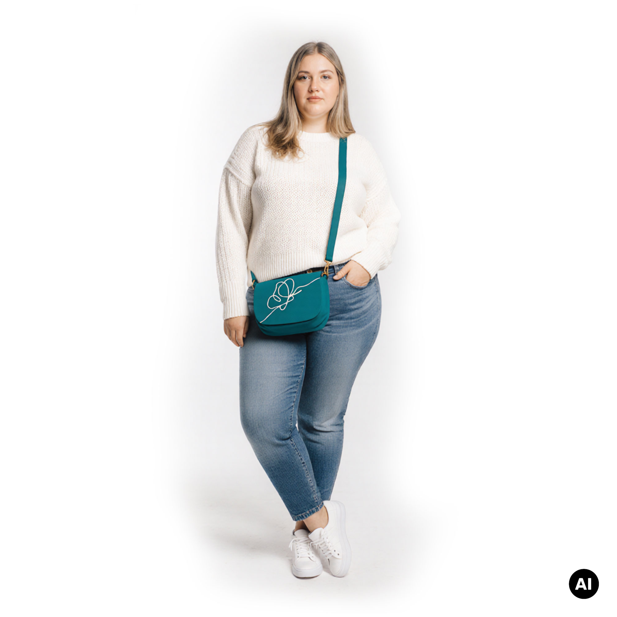Wandelbare bestickte Boho Satchel Umhängetasche – Bild 12