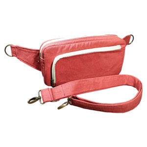 Hochwertige kaminrote Doppelfach Gürteltasche Merida