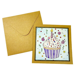 Handgemalte aquarell Geburtstagskarte Wolke