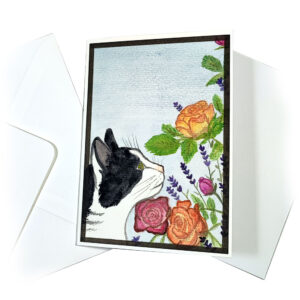 Handgemalte Aquarellkarte Linnea