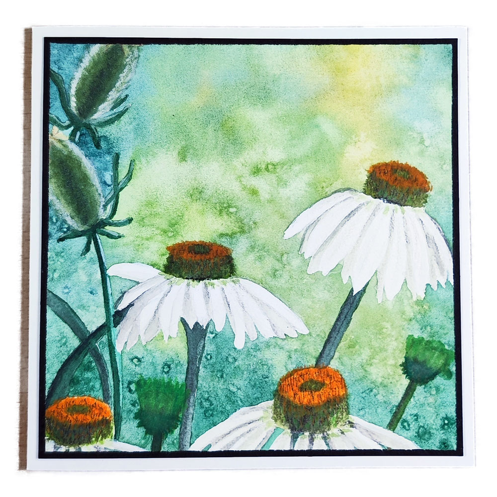 Handgemalte Aquarellkarte Alba – Bild 3