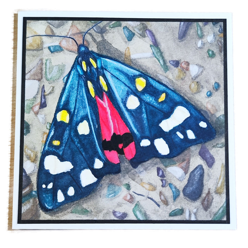 Handgemalte Aquarellkarte Schönbär – Bild 3